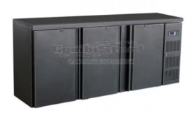 Barkoelkast, Onderbouw koelkast 3 deuren zwart
