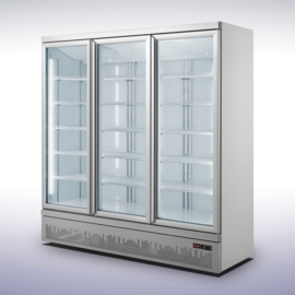 Professionele koelkast met 3 glazen deuren