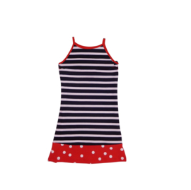 02 LoFff jurk ronda blauw-rood  Z8305-01