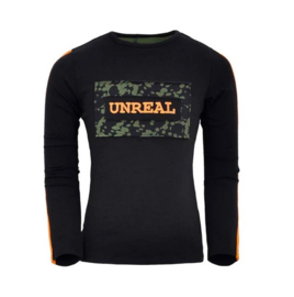 00  UNREAL longsleeve Green Black 024 maat 152