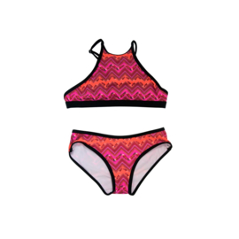 0001 ZEE & ZO Buttercup Feather Orange bikini