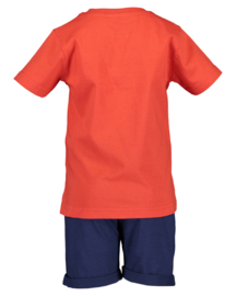 0 Blue Seven set shirt/short oranje  826007