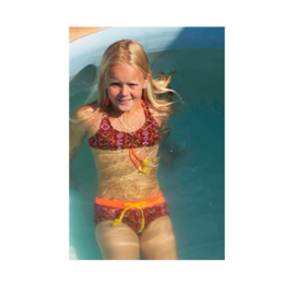 ZEE & ZO Daisy Boho Orange bikini maat 140