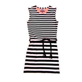 02 LavaLava jurk Stripes zwart en wit 19-140
