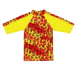 001 Zee & Zo Aina salamander yellow UV-werend shirt maat 86