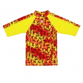  Zee & Zo Aina salamander yellow UV-werend shirt maat 80