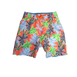 001 Far Out zwemshort 719214 oranje blauw-groen wit palm