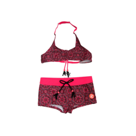 5 ZEE & ZO Daisy Maroccan Red bikini