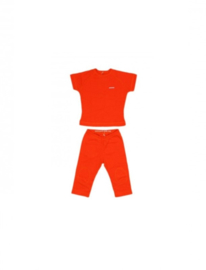 001 Shirtje  broek en shirt rood maat 74