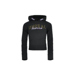 0 UNREAL hoodie  Black 809 maat 134-140