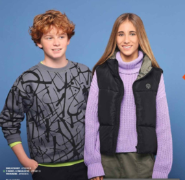 0  Blue Seven bodywarmer 598505-zwart maat 152