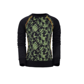 00  UNREAL sweater  Green Black 021 maat 152