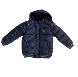 09 Far out jongens winterjas blauw maat 128