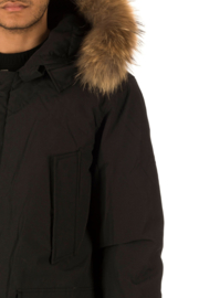 1 Airforce heren parka M0015 RF zwart