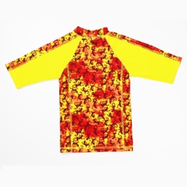 9 Zee & Zo Aina salamander yellow UV-werend shirt maat 104