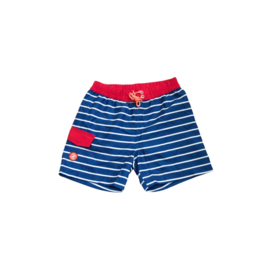 0 ZEE & ZO Willow Blue Stripe board short