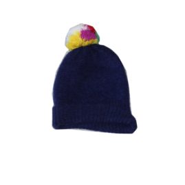 simple kids muts  blauw met 1 maat