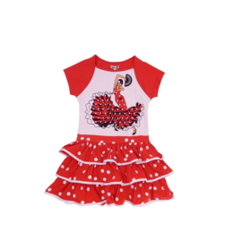 8 LoFff jurk Leria rood Z8320-01