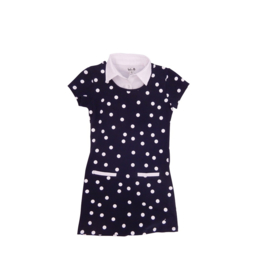 9 LoFff jurk madrid blauw dots  Z8307-02