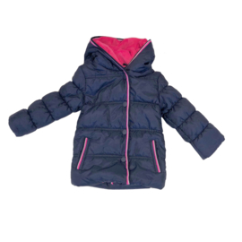 0  Far out babymeisjes winterjas blauw roze wit model Hippo