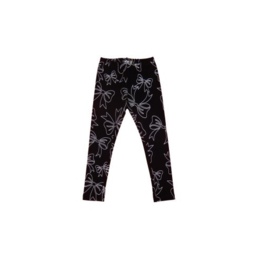 0 LoFff legging zwart/wit bows Z9113-21