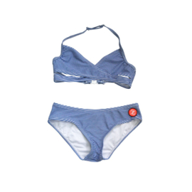 1 ZEE & ZO Tulip Stripe Blue bikini