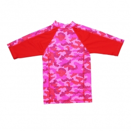 00001 Zee & Zo Aina Camo Star red UV-werend shirt maat 92