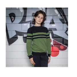 00  UNREAL sweater  Green Black 013 maat 152