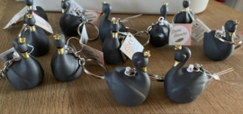 LAATSTE STUKS DAME BLANCH ZWAAN SLEUTELHANGERS OP = OP