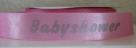 BABYSHOWER LINT ROZE OF BLAUW 2.5 CM