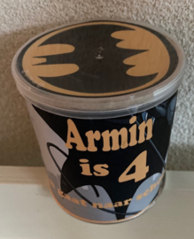 BLIKJE PRINGLES  CHIPS BATMAN MET TEKST