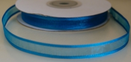 25 METER FEL BLAUW ORGANZA LINT