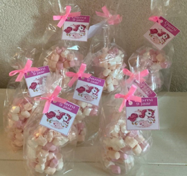 EENHOORN/ UNICORN GEVULD MET MINI SPEKJES EN KAARTJE