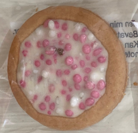 10 stuks melkcrème biscuitjes met muisjes per stuk verpakt