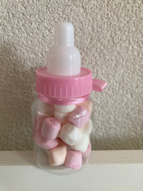 MINI PAPFLES MET MARSHMALLOWS KAARTJE HOERA EEN ZUSJE