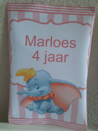 ZAKJE CHIPS MET TEKST NAAR KEUZE