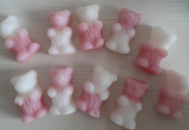 50 ROZE/WITTE GLUTEN EN GELATINE VRIJE BEERTJES