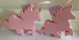 EENHOORN /  UNICORN GEVULD MET SPEKJES EN KAARTJE