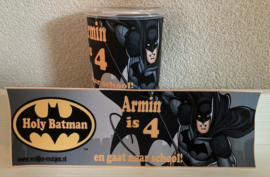 BLIKJE PRINGLES  CHIPS BATMAN MET TEKST