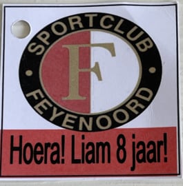 Feyenoord bal gevuld met 20 kleine voetballen met snoep