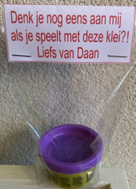 KLEIN POTJE PLAY DOH KLEI INCL LABEL MET EIGEN TEKST