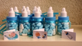 MINI PAPFLES BLAUW HELEMAAL COMPLEET