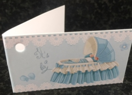 KAARTJE WIEG BLAUW