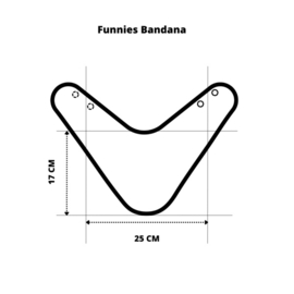 Fuchsia Funnies Bandana slab