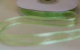 25 METER LIME-GROEN ORGANZA LINT 1 CM BREED