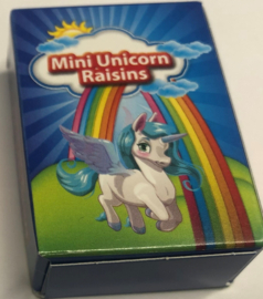 10 doosjes eenhoorn/ unicorn rozijntjes