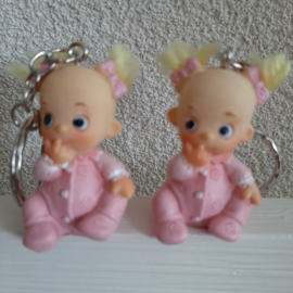 BABY SLEUTELHANGER ROZE