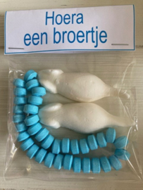 ZAKJE MET LABEL SNOEPKETTING EN 2 MUIZEN