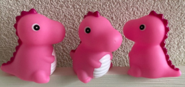 ROZE DINO MET LICHTJE INCL KAARTJE EEN ZUSJE