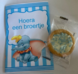 OLIFANTEN ZAKJE EEN BROERTJE GEVULD MET MELKCREME BISCUITJE